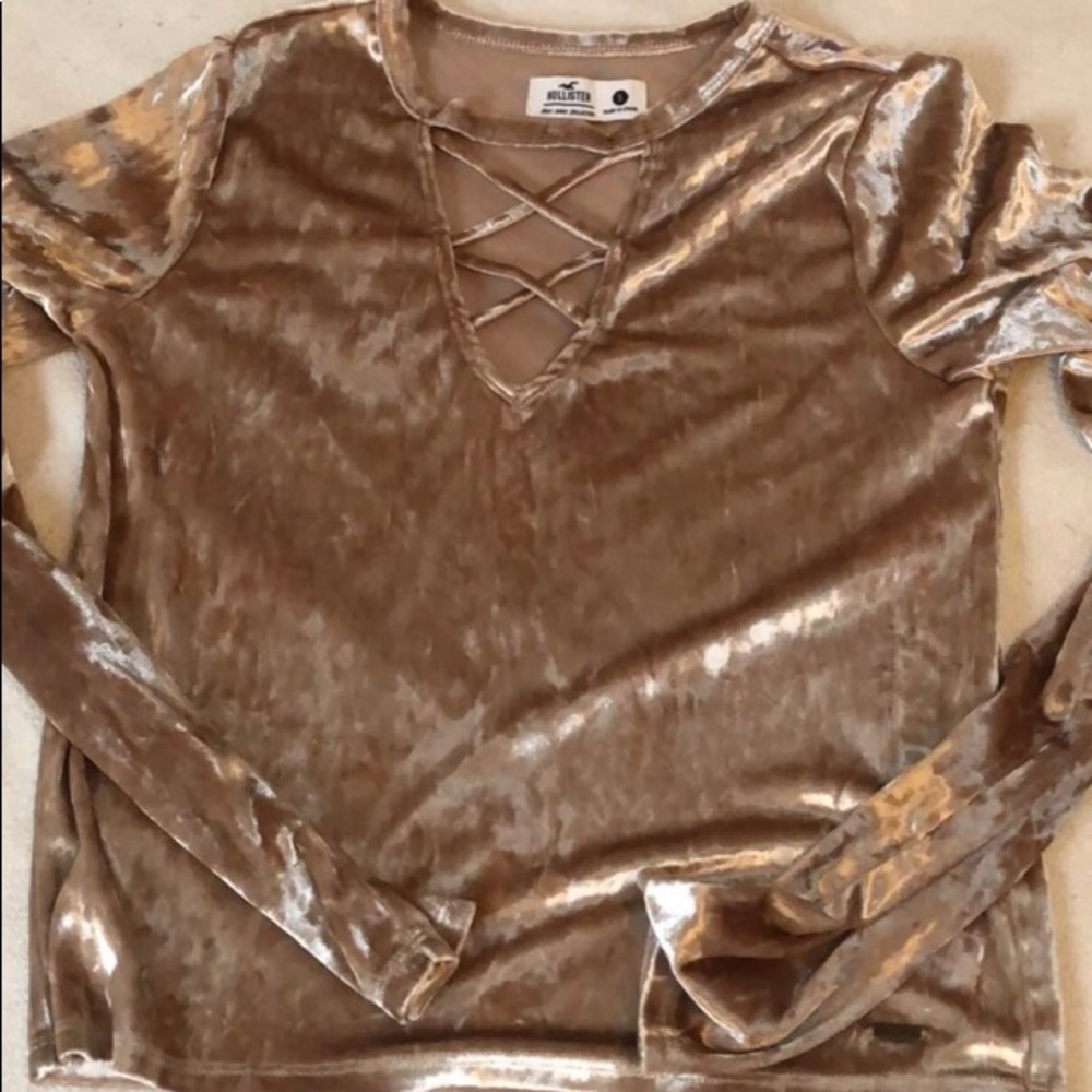 Tan Velvet Shirt